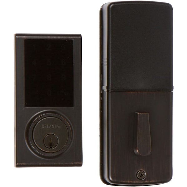 Delaney Hardware Tuscany Bronze Digital Touchscreen Single Cylinder Deadbolt 301677 - main